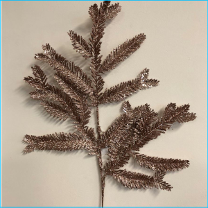 Spray Pine Rose Gold Glitter 57cm