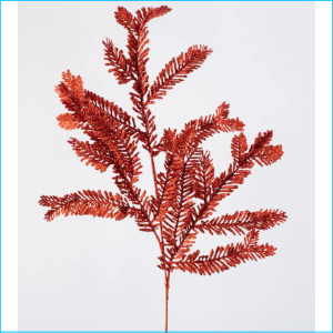 Spray Pine Red Glitter 57cm