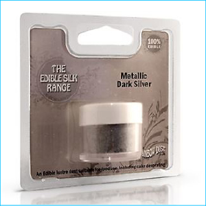 Silk Metallic Dark Silver Dust
