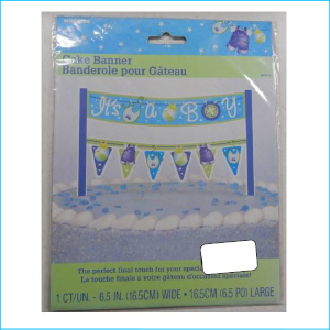 Cake Topper Banner It's a Boy Blue