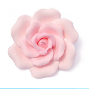 Sugar Flower Pink Rose Medium