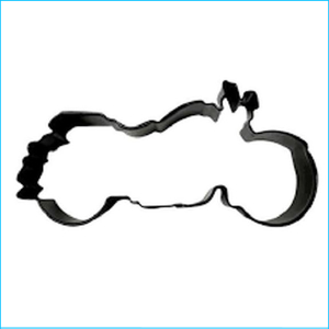 Cookie Cutter Motorcycle 4.75" Black