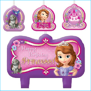 Candle Sofia the First Set of 4