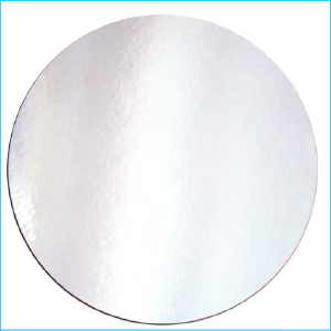 Cake Cardboard Round Silver 6"