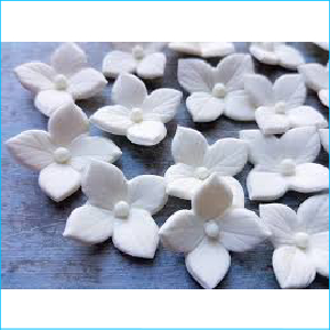 Sugar Flower White Hydrangea 2.7cm each