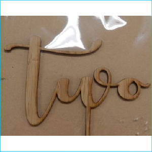 Cake Topper Two Bamboo