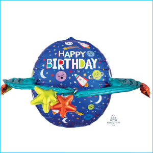 Foil Space Happy Birthday Galaxy 73cm