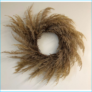 Wreath Pampas Brown 70cm SH08