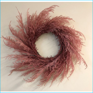 Wreath Pampas Pink 50cm SH01