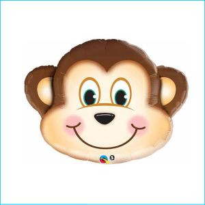 Foil Safari Monkey Head 89cm