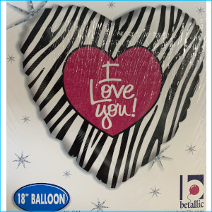 Foil Love Heart I Love You G 45cm