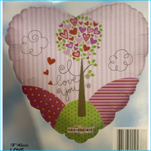 Foil Love Heart I Love You C 45cm