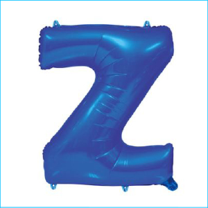 Foil 86cm Blue Letter Z