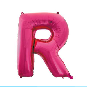 Foil 86cm Pink Letter R