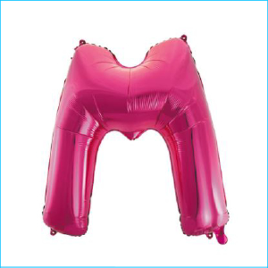 Foil 86cm Pink Letter M