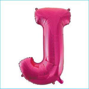 Foil 86cm Pink Letter J