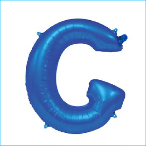 Foil 86cm Blue Letter G