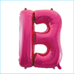 Foil 86cm Pink Letter B