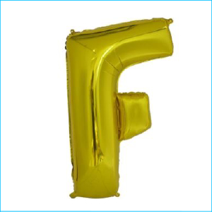 Foil 86cm Gold Letter F Meteor