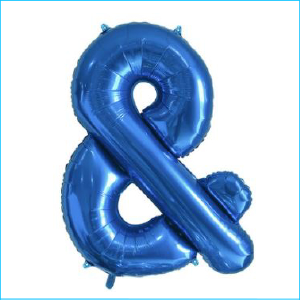 Foil 86cm Blue Letter &