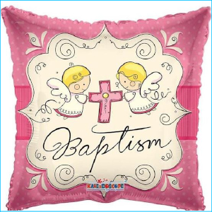 Foil Baptism Pink 45cm
