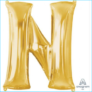 Foil 86cm Gold Letter N