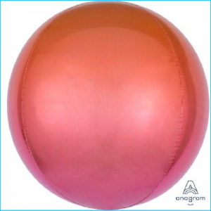 Orbz Foil Ombre Orange & Red 38cm