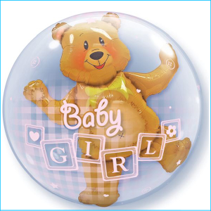 Bubble Baby Girl Bear 61cm