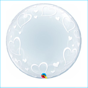 Deco Bubble Stylish Hearts 61cm