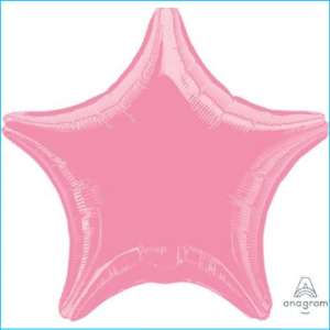 Foil 45cm Star Metallic Pink