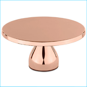Cake Stand Rose Gold Plated 12"