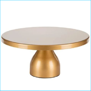 Cake Stand Gold Matte 12"