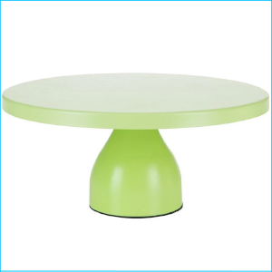 Cake Stand Lime Green Matte 12"