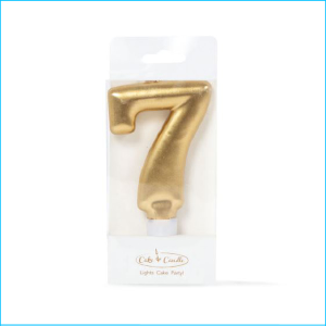 Candle Gold Number 7