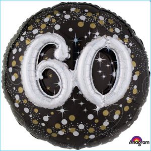 Foil 60th Birthday Holographic 68cm