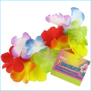 Flower Luau Bracelets 2 Pairs
