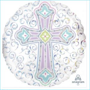 Foil Cross Radiant Holographic 45cm