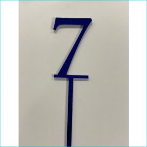 Cake Topper Blue Number 7