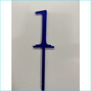 Cake Topper Blue Number 1
