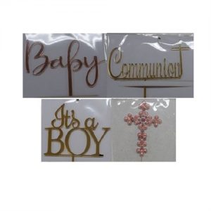 Baby, Christening & Communion Toppers