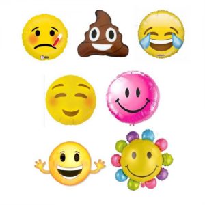 Helium Quality Emoji Foils Unfilled