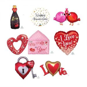 Helium Quality Love Foils Unfilled