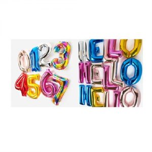 Helium Quality Number & Alphabet Foils - Unfilled