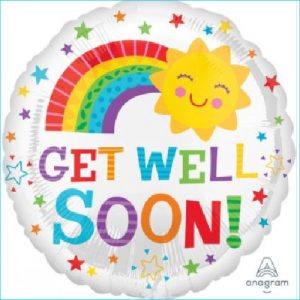 Foil Get Well Soon Smiley Sunshine 45cm