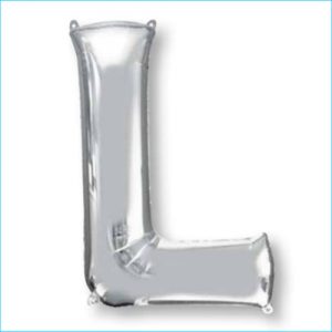 Foil 86cm Silver Letter L