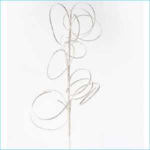 Spray Glitter Curl Silver 75cm