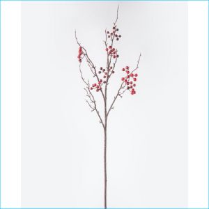 Spray Red Berry Stem 92cm