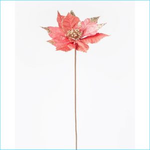 Spray Poinsettia Copper 63cm
