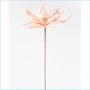 Spray Poinsettia Fur Pink 57cm