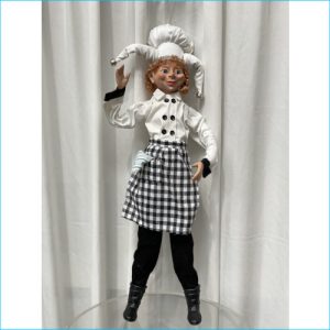 Elf Chef Female Black 65cm